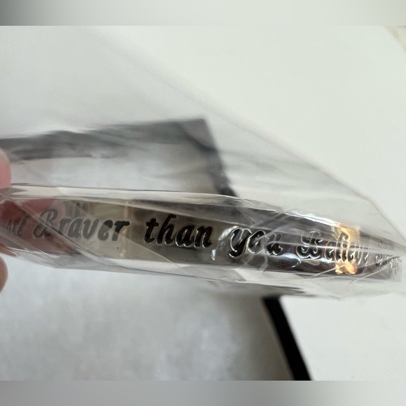 New Bracelet “You are braver than you believe stronger than you seem and …” - Picture 5 of 6